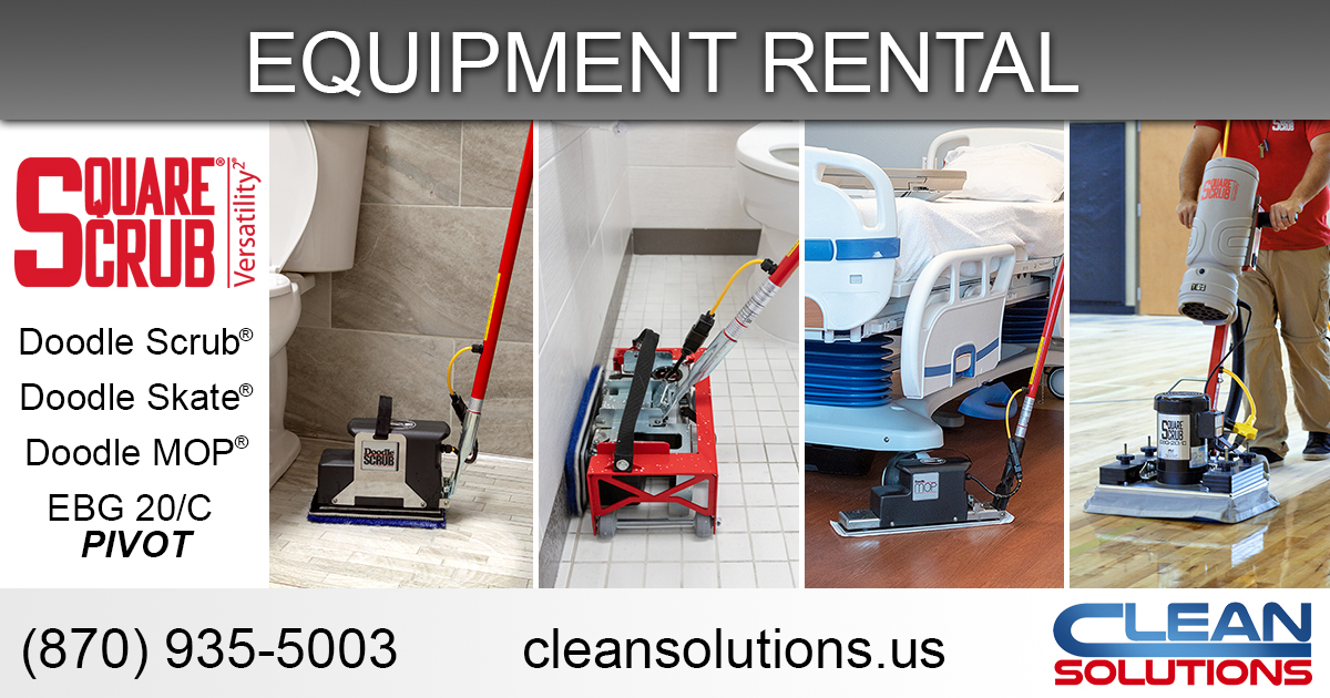 Square Scrub Floor Equipment Rental